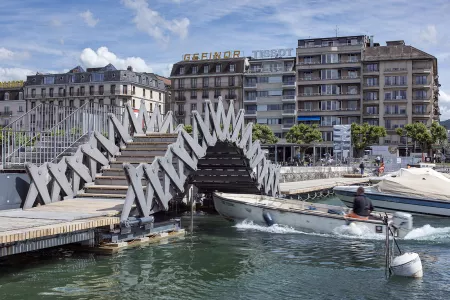 MIDarchitecture - Récompense - Prix Iron au A' Design Award - Projet d'aménagement de la jetée du Jet d'eau de Genève