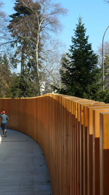 MIDarchitecture - La nouvelle rampe des Conservatoires et Jardin Botanique - Genève