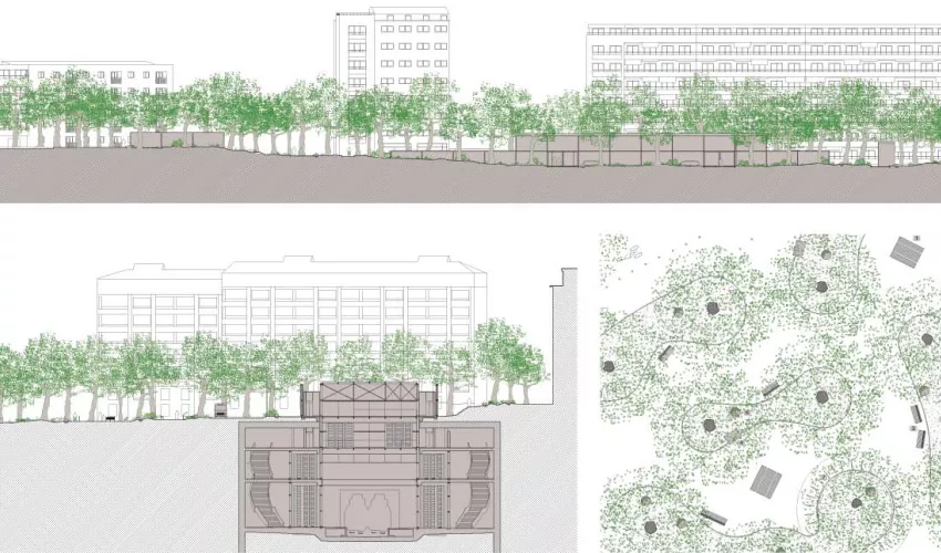 MIDarchitecture - Organisation de concours - Projet d'aménagement d'espaces publics station CEVA Champel Hôpital